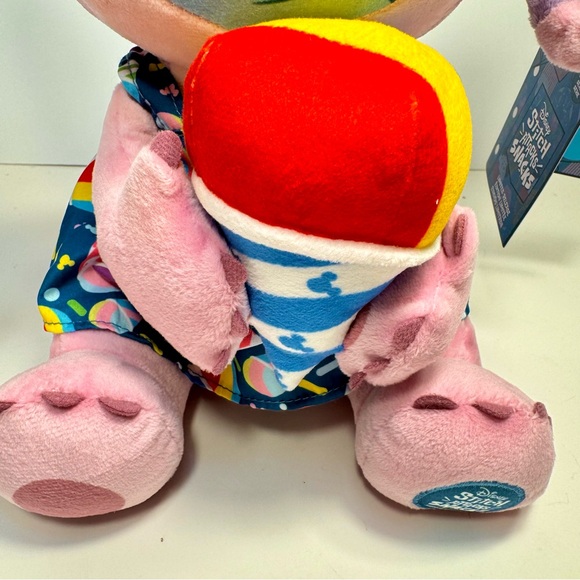 NWT. Disney Angel Stitch Attacks Snacks Plush, Shaved Ice snow cone. - Picture 3 of 11